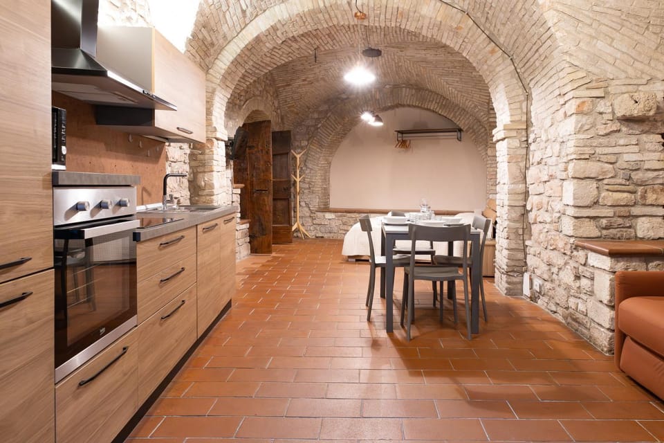 Kitchen or kitchenette, Living room, Dining area, stove, air conditioner