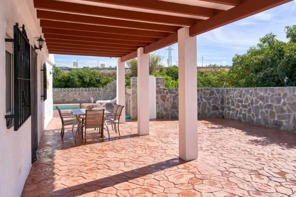 Patio, Day, Dining area, Pool view