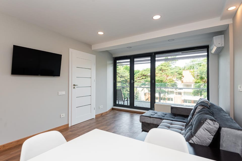 Communal lounge/ TV room, Living room, Seating area, air conditioner