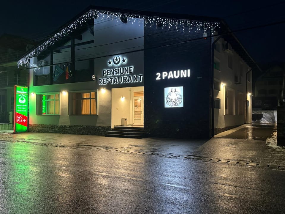 Property building, Night, Logo/Certificate/Sign, Street view, Parking