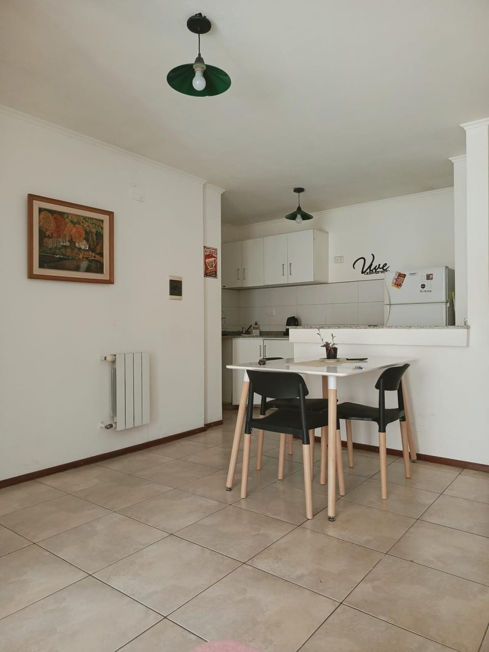 Kitchen or kitchenette, Dining area, stove