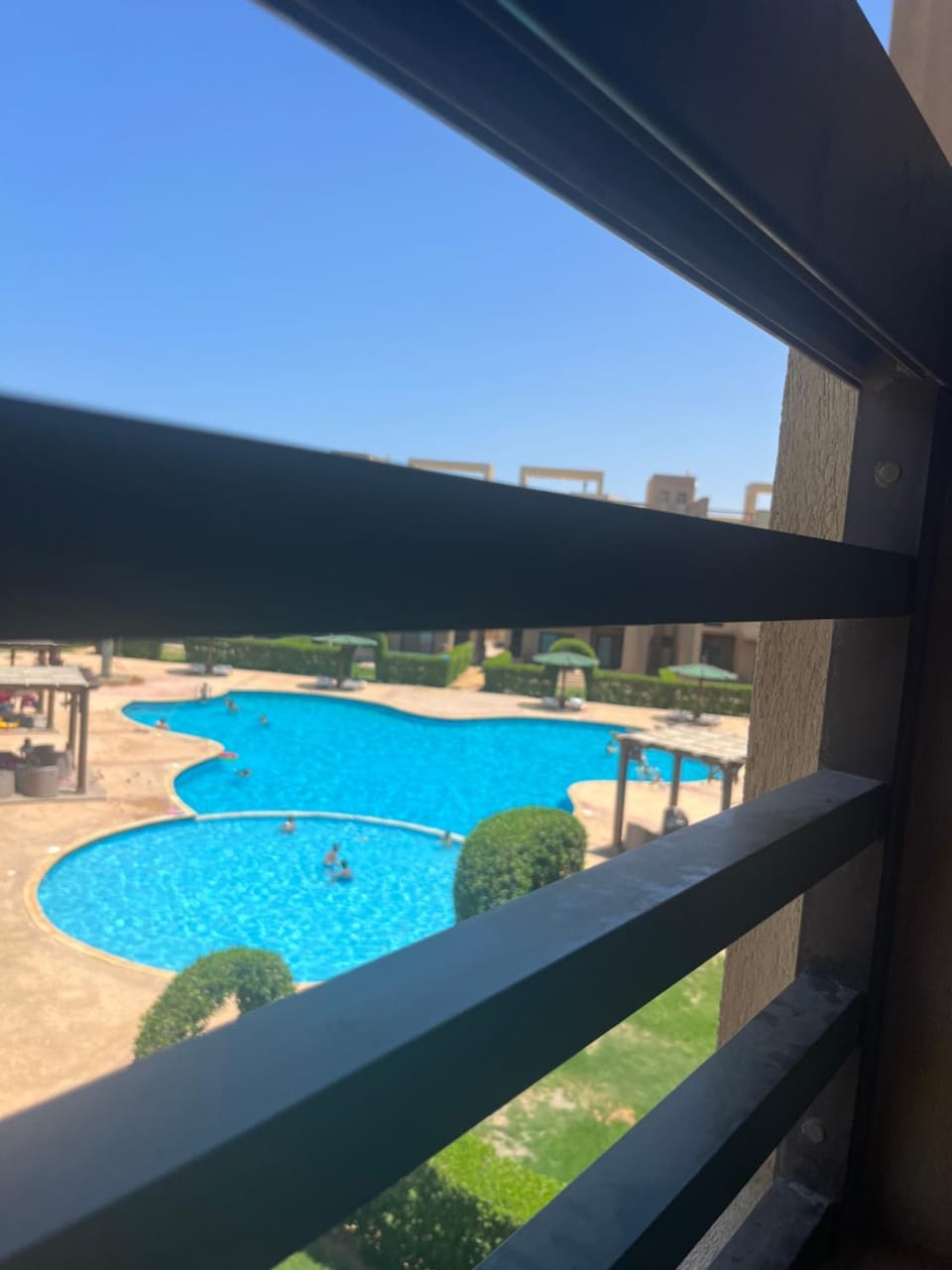 View (from property/room), Balcony/Terrace, Pool view