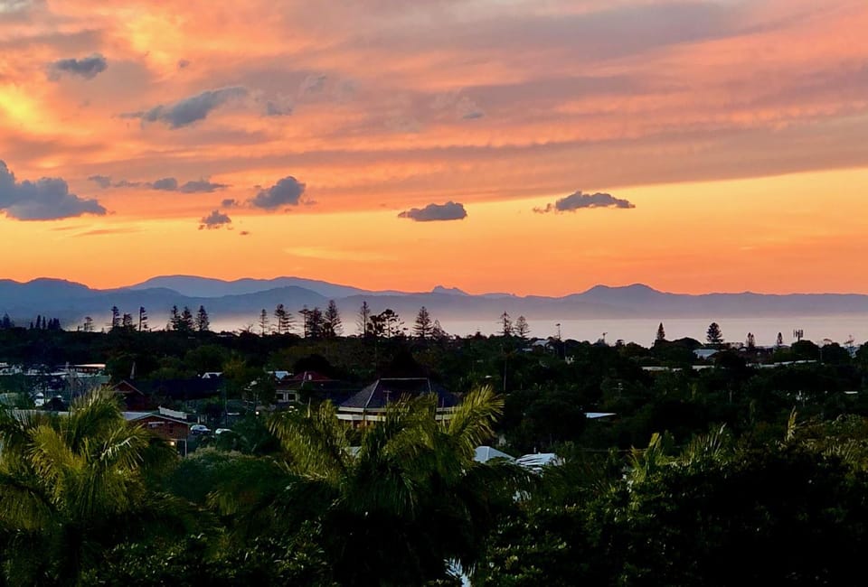 Mountain view, Sea view, Sunset