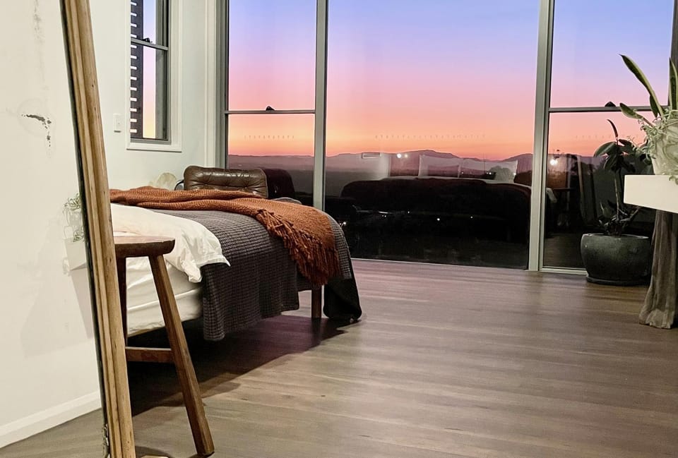 View (from property/room), Bedroom, Sunset