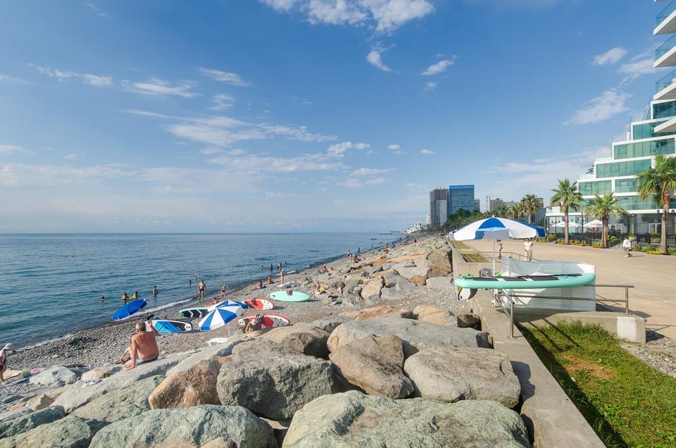 Nearby landmark, Day, Natural landscape, Beach, Sea view, sunbed