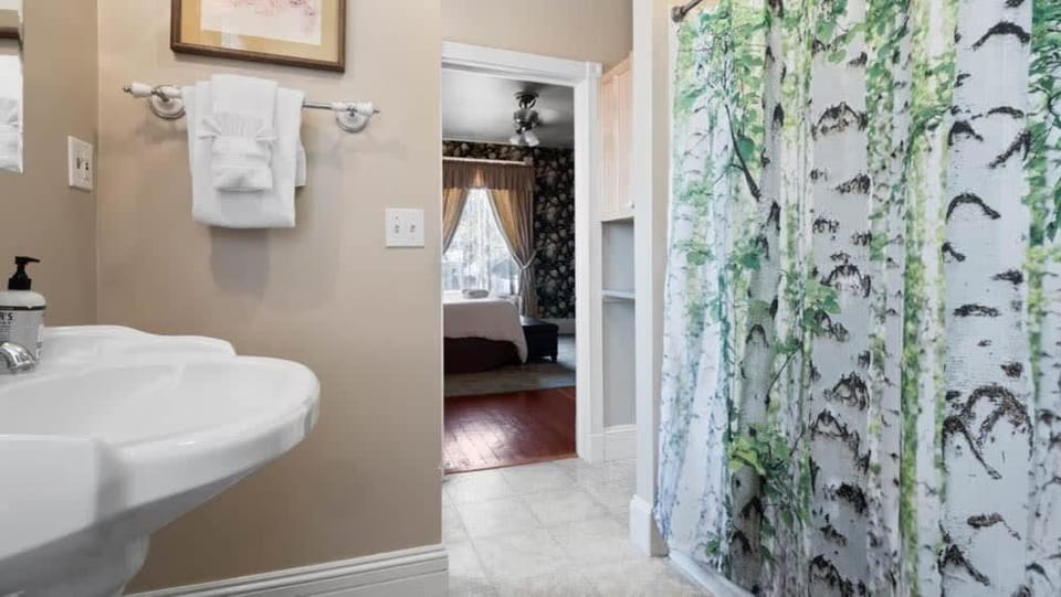 Bathroom, towels