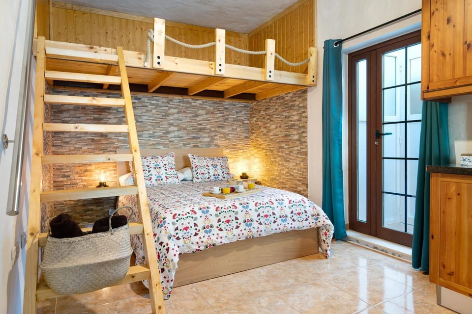 Property building, Living room, Bedroom