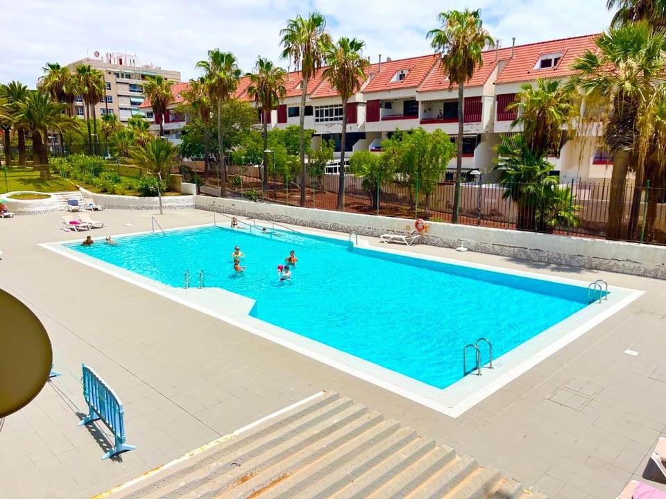 Pool view, sunbed