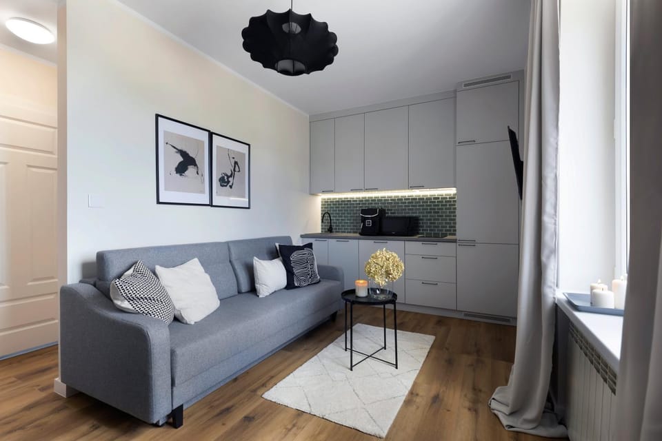 Kitchen or kitchenette, Living room, Seating area, stove