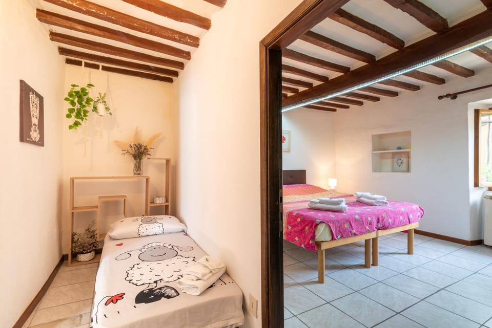 Property building, Living room, Bedroom