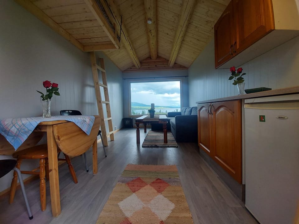 small camping cabbin with shared bathroom and kitchen near by House in Nordland, Norway