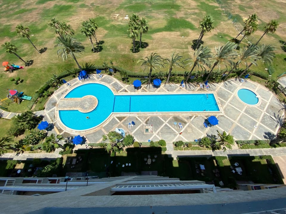 Natural landscape, Bird's eye view, Pool view, Swimming pool, sunbed