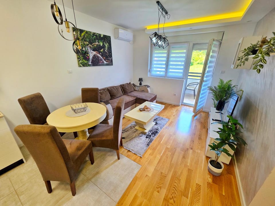 Living room, Seating area, Dining area, air conditioner