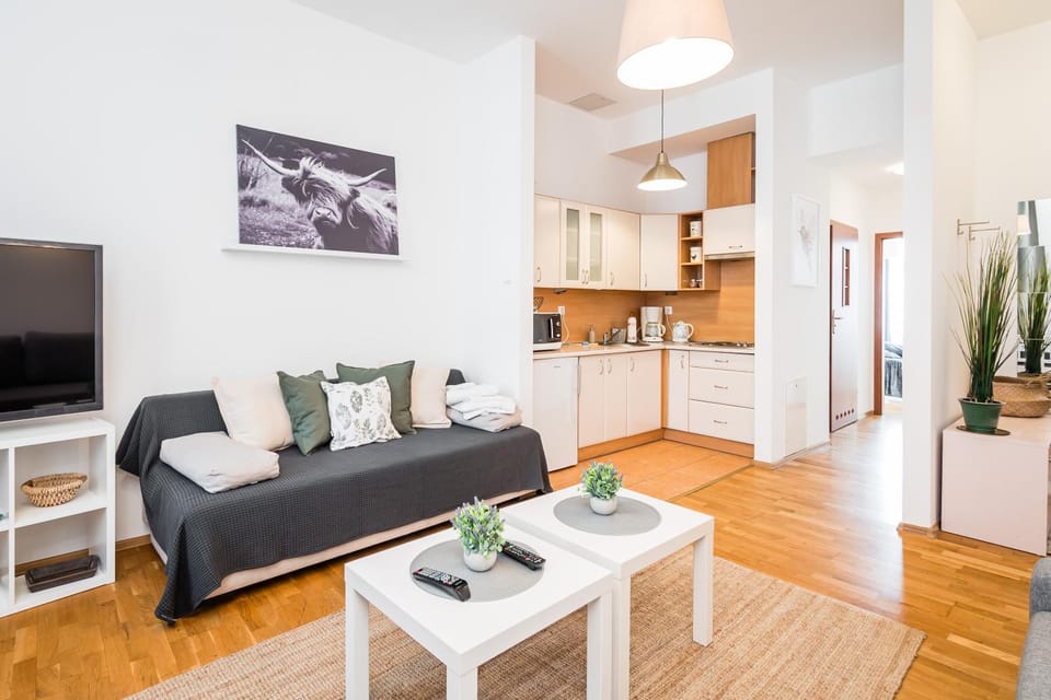 TV and multimedia, Kitchen or kitchenette, Living room, Seating area