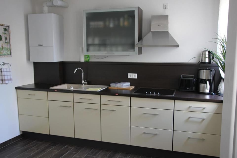 Coffee/tea facilities, Kitchen or kitchenette, dishwasher, stove