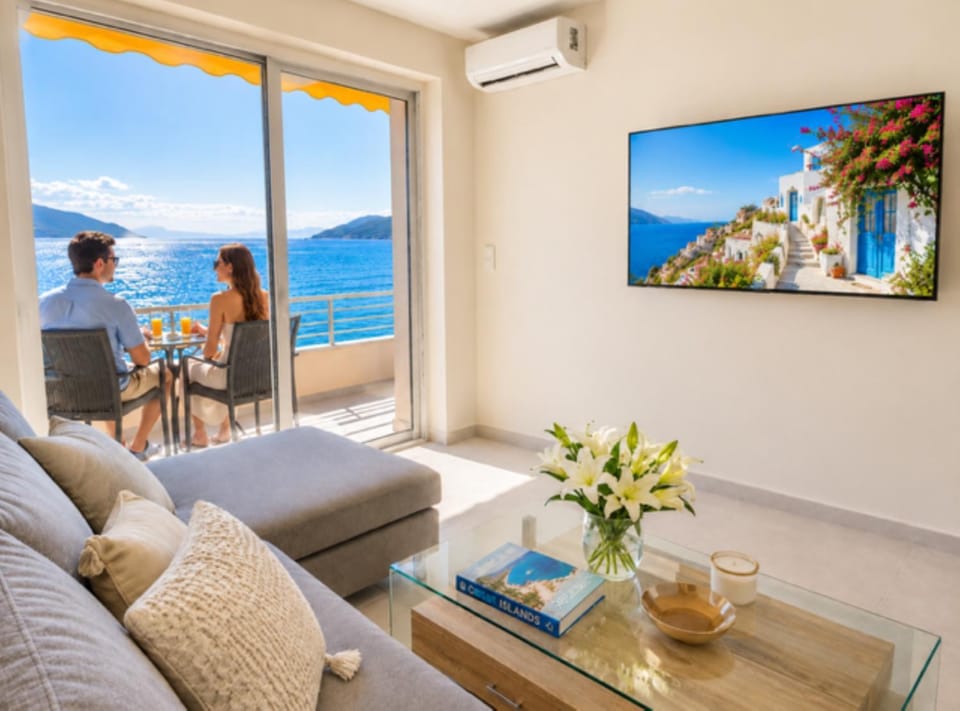 TV and multimedia, Balcony/Terrace, Living room, Sea view, air conditioner