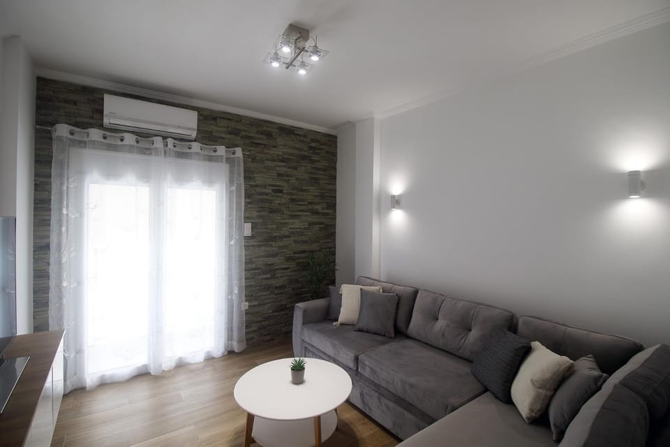Living room, Seating area, air conditioner