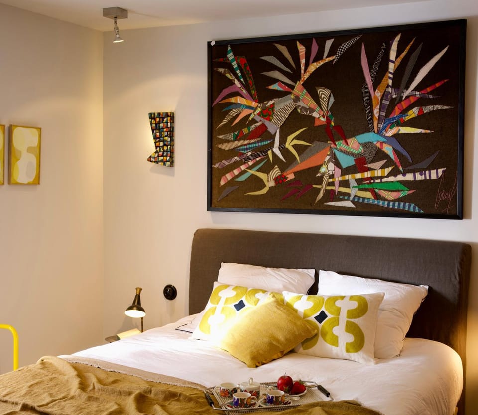 Bed, Decorative detail, Bedroom