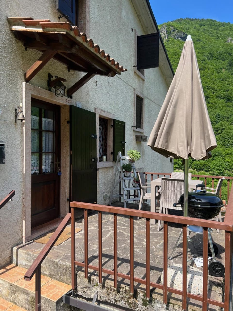 Property building, Patio, Natural landscape, View (from property/room), Balcony/Terrace