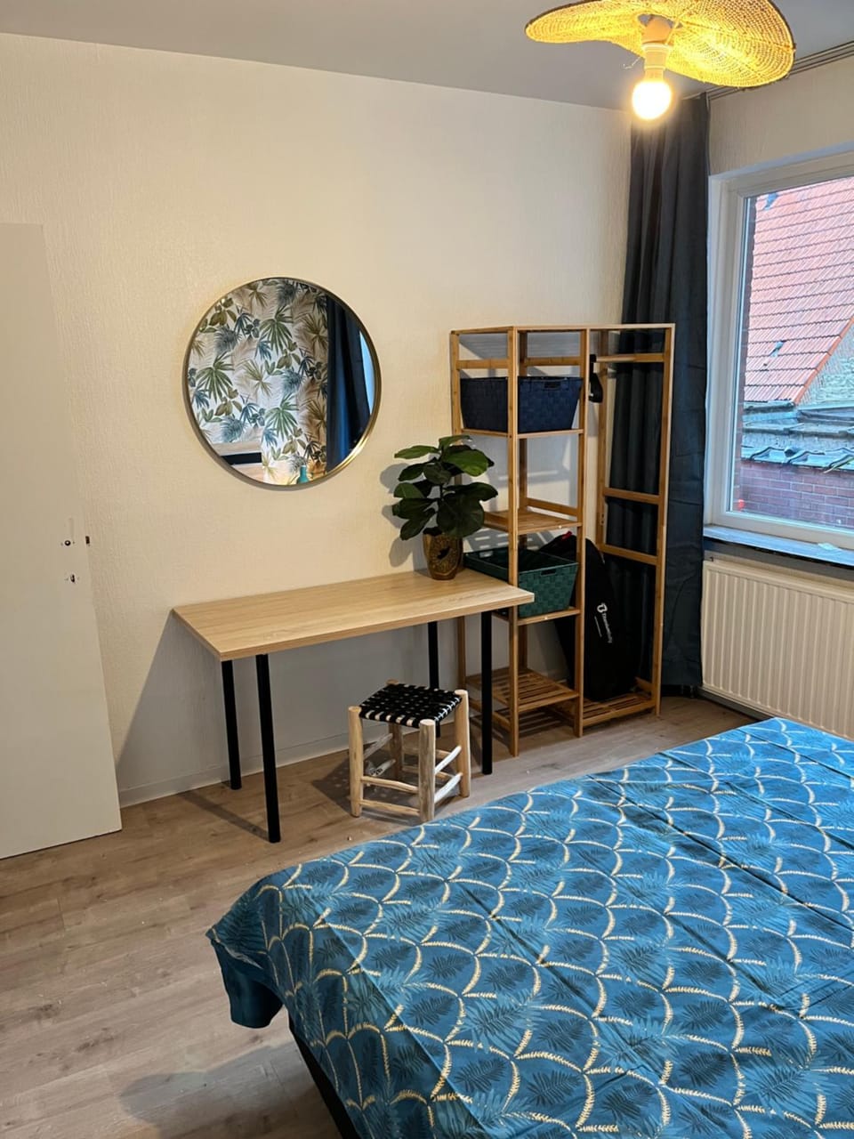 Bed, Photo of the whole room, Bedroom, hair dresser