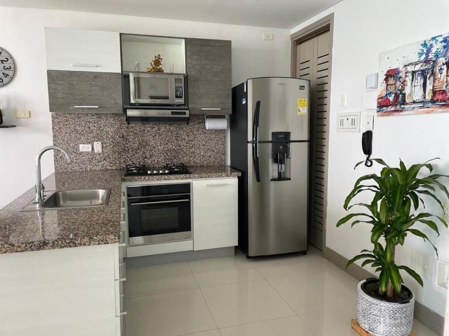 Apartamento 3404 Palmetto Beach Frente a la playa Apartment in Cartagena