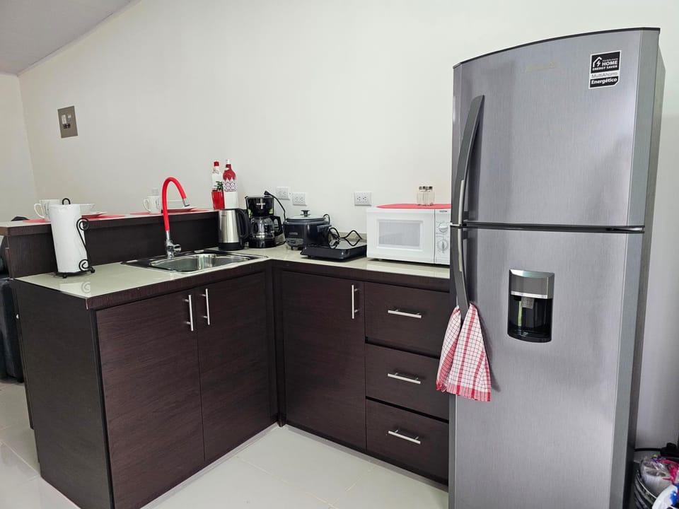 Coffee/tea facilities, Kitchen or kitchenette, minibar, stove