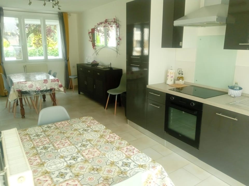 Kitchen or kitchenette, Dining area, oven