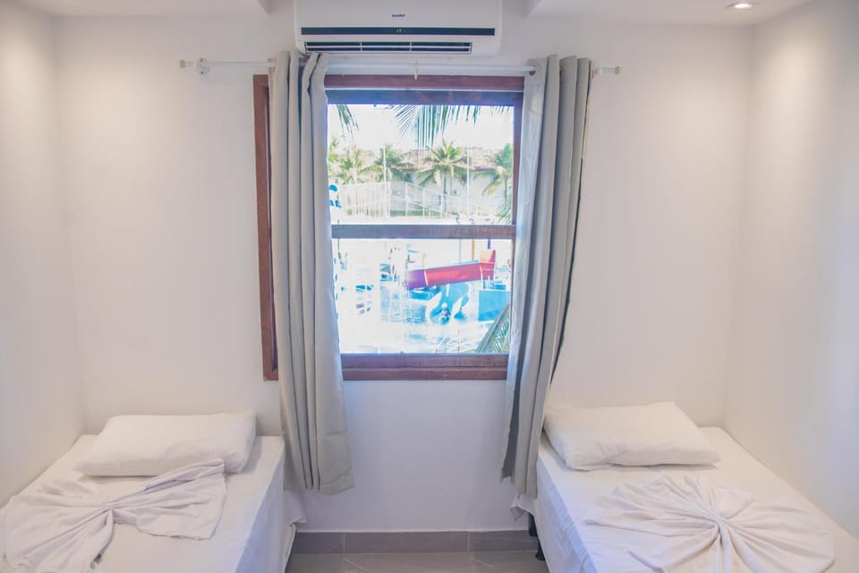 Pool view, air conditioner