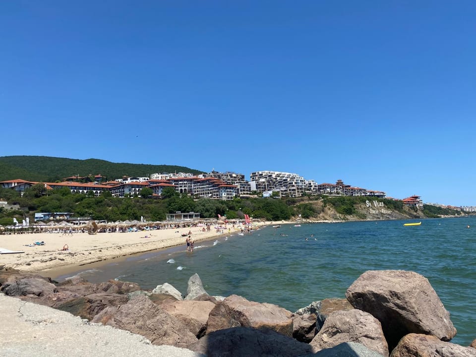 Nearby landmark, Day, Natural landscape, Beach, Mountain view, Sea view