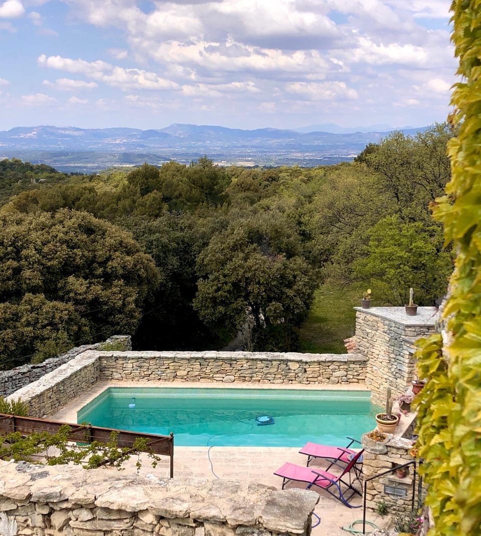 Day, Natural landscape, Mountain view, Pool view, Swimming pool, sunbed