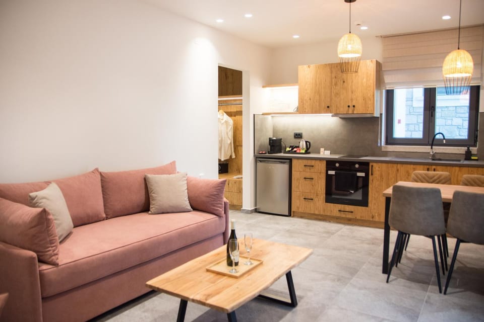 Living room, kitchen