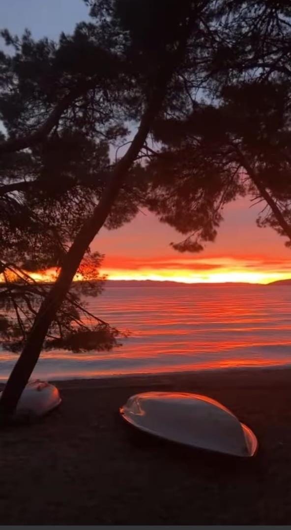 Natural landscape, Beach, Sea view, Sunset