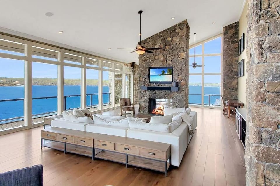 Iconic Glass Mansion - Huge Views - Best Location House in Osage Beach