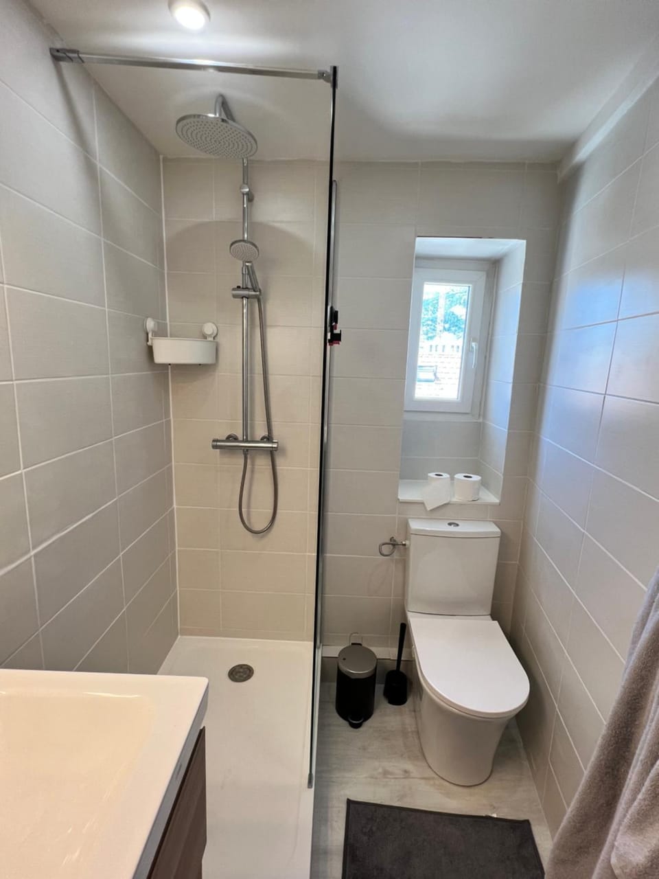 Shower, Toilet, Bathroom, towels