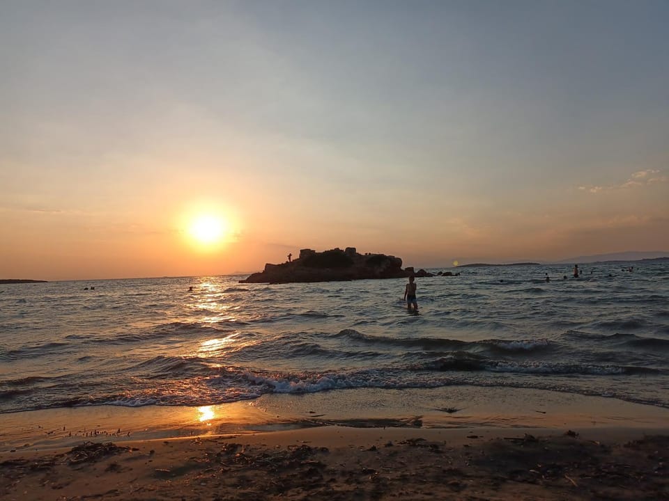 Nearby landmark, Beach, Sunset