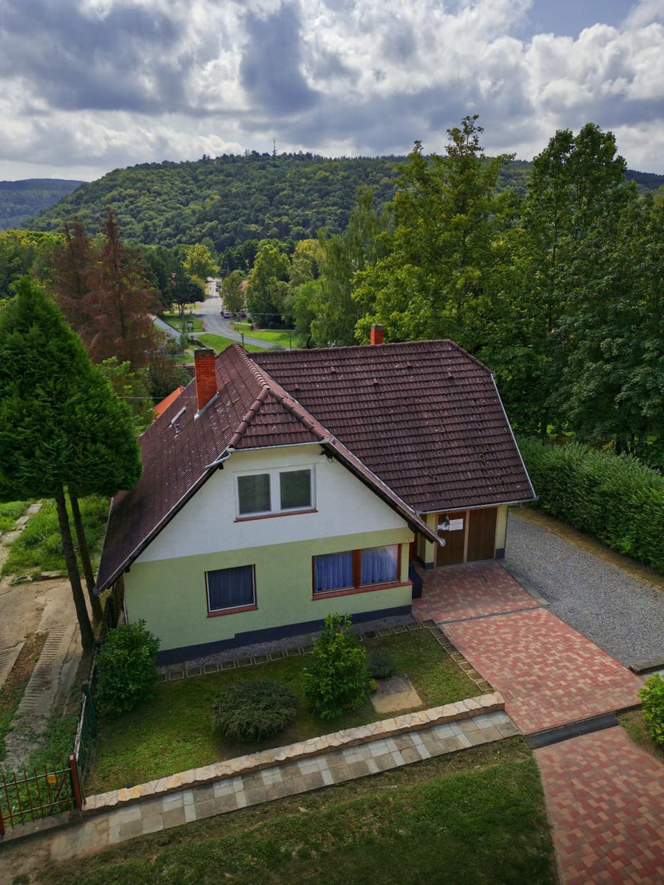 Natural landscape, Bird's eye view, Mountain view