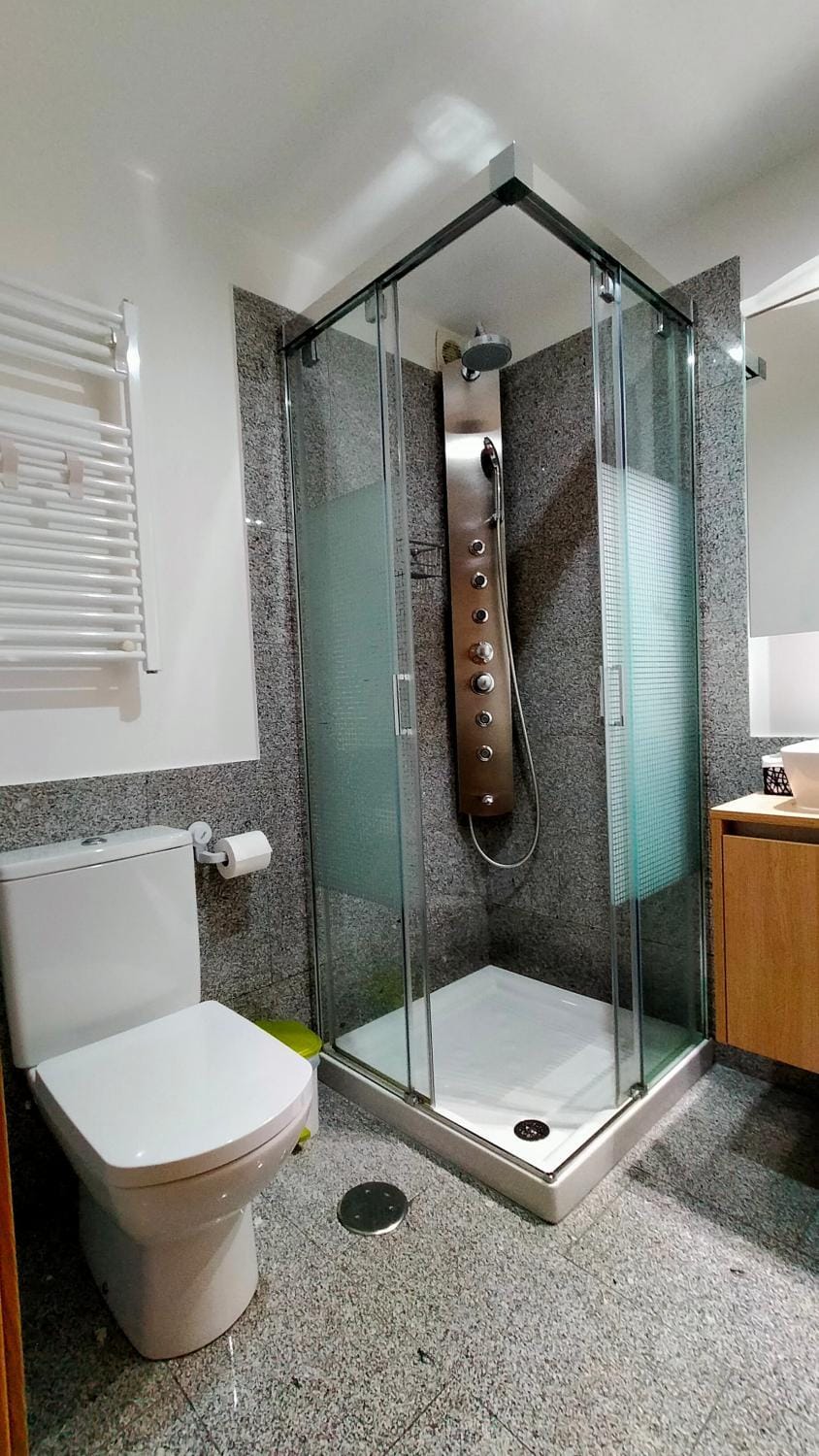 Shower, Toilet, Bathroom, towels