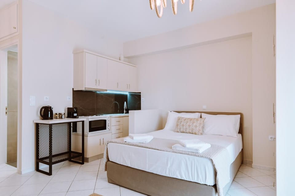 Bed, Kitchen or kitchenette, Photo of the whole room, minibar, pet friendly