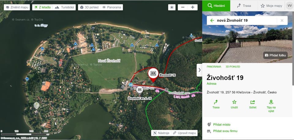 Apartmán Slapy, slapská přehrada - Nová Živohošť Apartment in Czechia