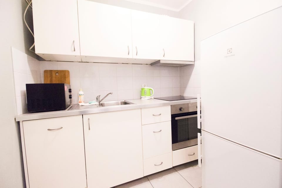Kitchen or kitchenette, dishwasher