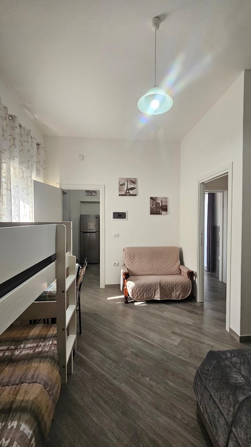 Property building, Living room, Bedroom