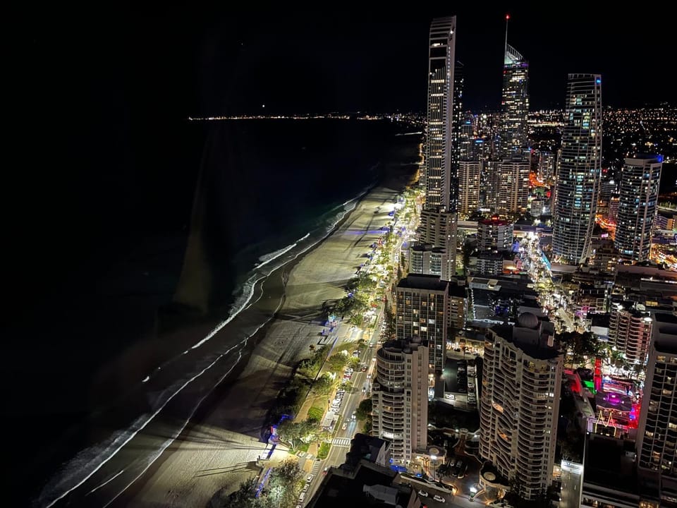 Night, Natural landscape, Bird's eye view, City view, Sea view, Street view
