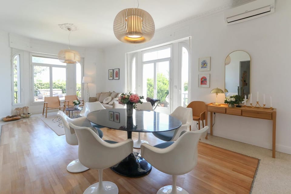 Superb 3BR with AC Sea view private Garden PARKING- BENAKEY Apartment in Cannes