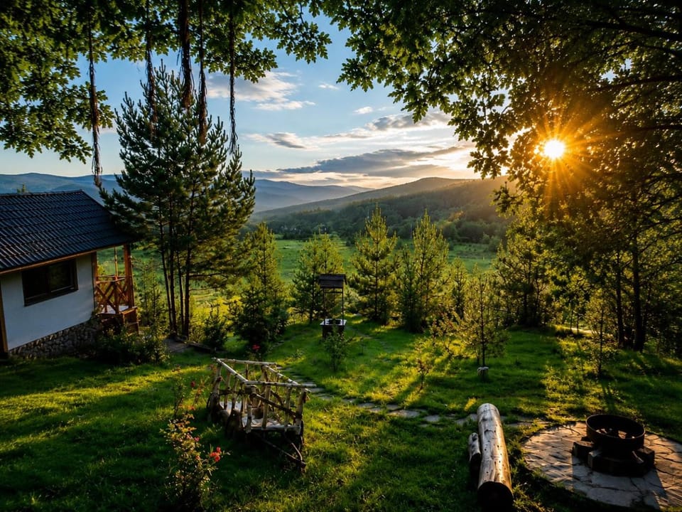 Garden view, Mountain view, Sunrise
