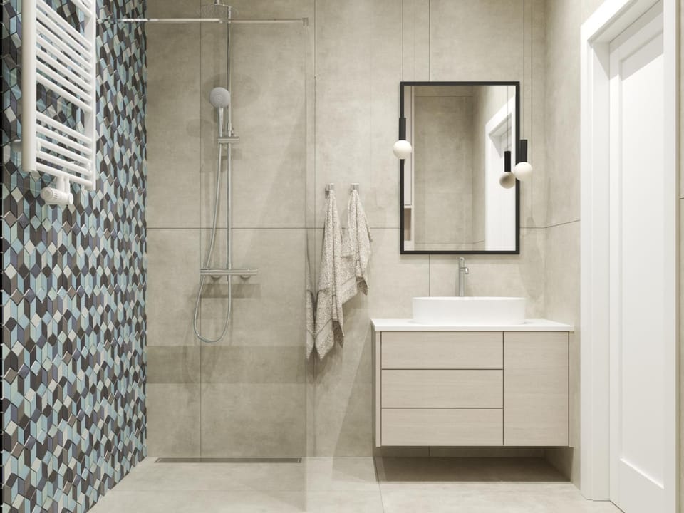 Shower, Bathroom, towels