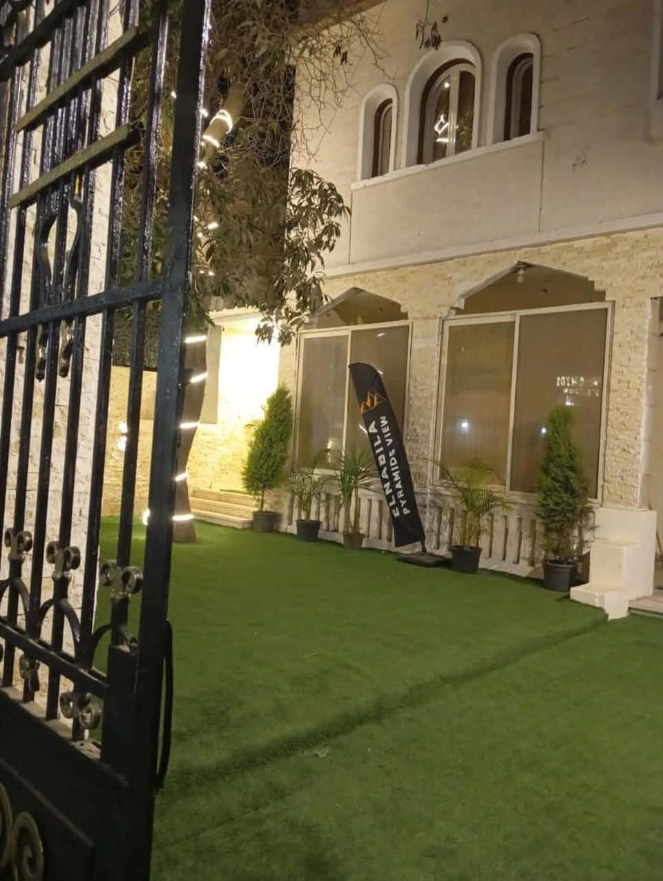 Property building, Night, Natural landscape, Garden, Garden view