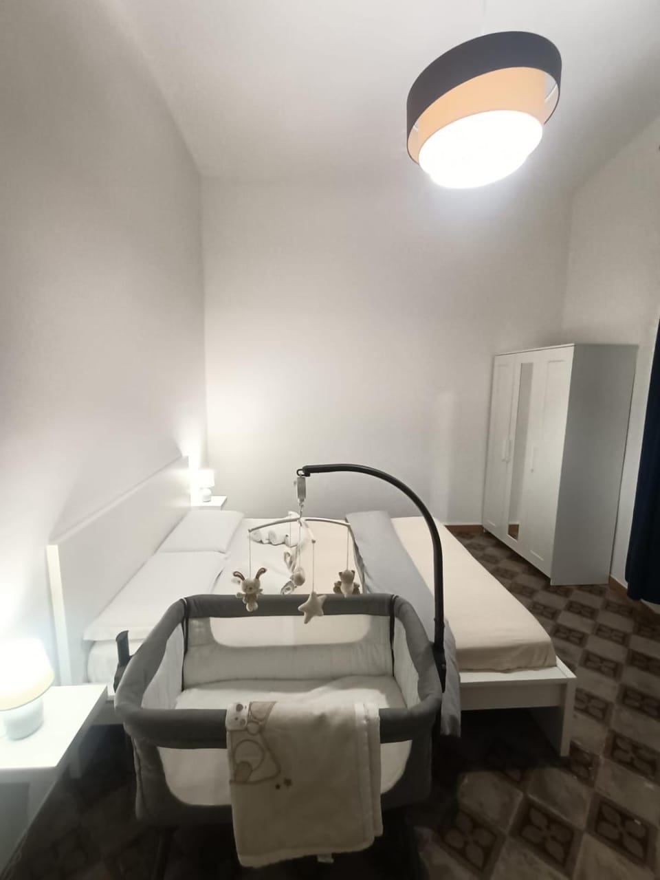 Bed, Photo of the whole room, Bedroom, cot, wardrobe