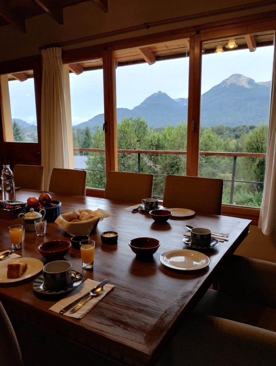 Natural landscape, Mountain view, Breakfast, Continental breakfast