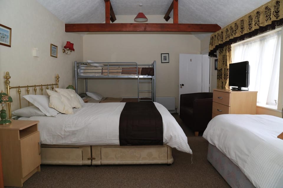 Bed, TV and multimedia, Bedroom, Garden view, bunk bed, Family