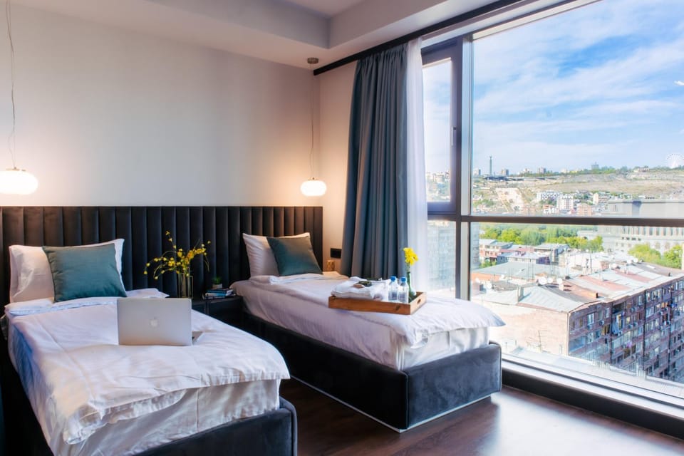 Bed, View (from property/room), Bedroom, towels